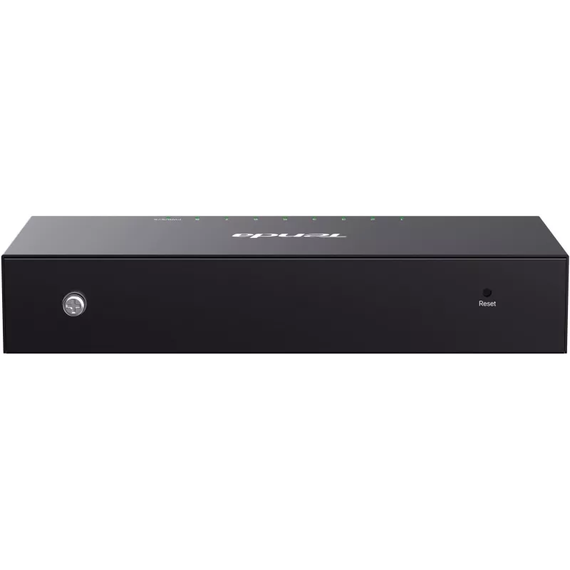 Tenda TEG2208D Web Smart L2 Cloud Managed switch, 8x 10/100/1000 Mbps, kov, bez ventilátora