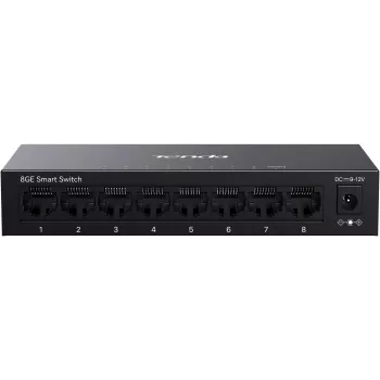 Tenda TEG2208D Web Smart L2 Cloud Managed switch, 8x 10/100/1000 Mbps, kov, bez ventilátora
