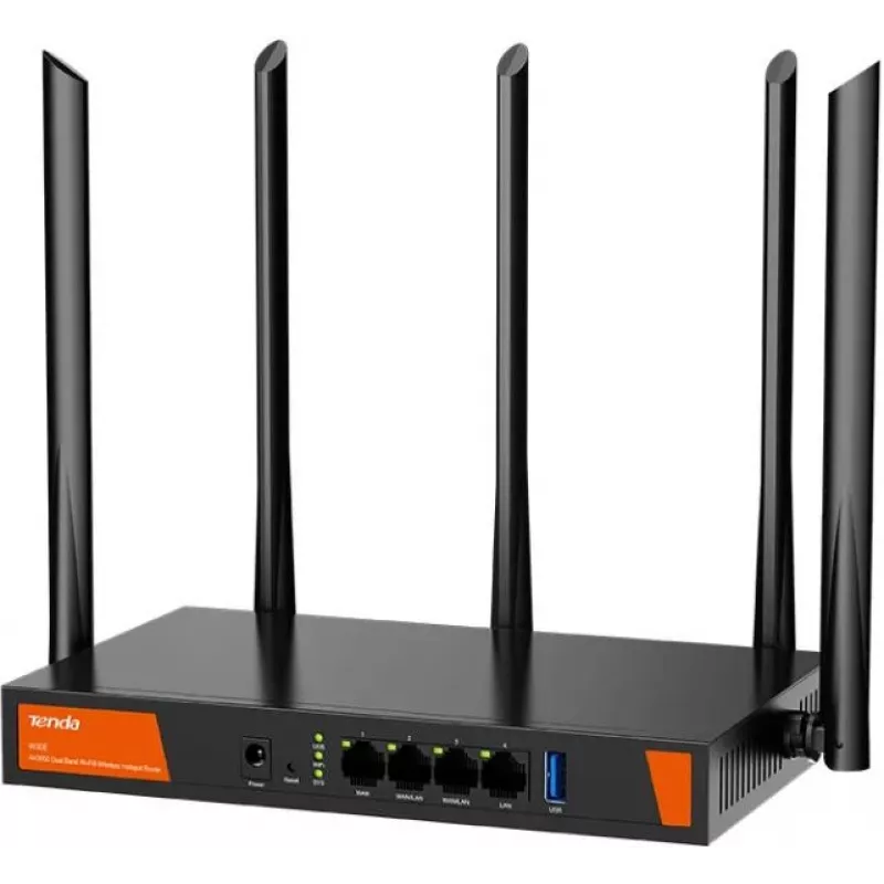Tenda W30E AX3000 bezdrôtový router gigabit ethernet dual-band (2,4 GHz / 5 GHz) čierny