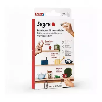 TESA Sugru formovateľné univerzálne lepidlo balenie 8 ks biele