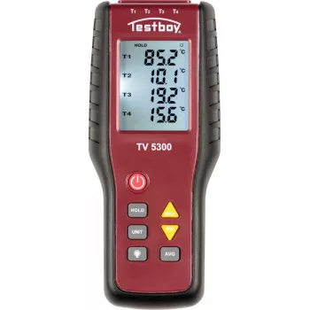 Testboy TV 5300 4-kanálový teplomer -200 až +1372 °C so sondami
