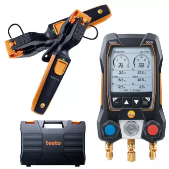 Testo 550s Smart Set digitálny rozdeľovací set s Bluetooth a snímačmi 0564 5502