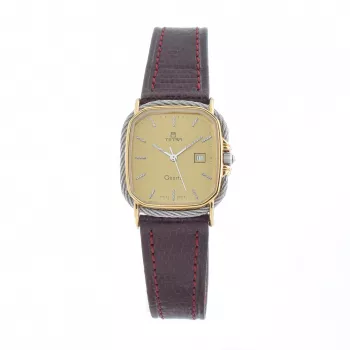 TETRA dámske hodinky 125-C-RD 27 mm červená koža