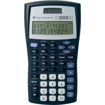 Texas Instruments TI-30X IIS vedecká kalkulačka, 2-riadkový displej, solárne a batériové napájanie, čierna