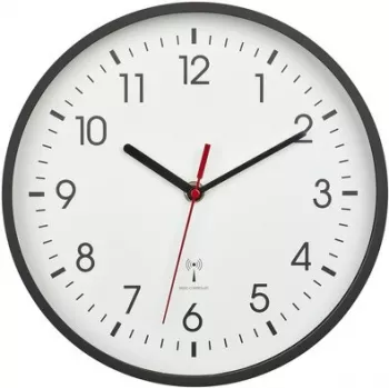 TFA 60.3550.01 rádiové nástenné hodiny 24,5 cm x 4,2 cm čierne