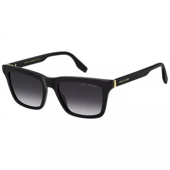 THE MARC JACOBS MARC846S807 pánske hranaté slnečné okuliare - čierny acetátový rám, sivé polykarbonátové sklá, UV400 ochrana