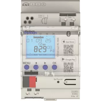 Theben TR 648 top3 RC KNX ročné spínacie hodiny, 2-kanálové, DIN lišta, 16 A, GPS, Astro, 800 programov 6489130