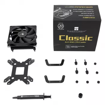 Thermalright AXP90-X36 Black Low Profile chladič CPU, 92mm PWM ventilátor, ITX, Intel & AMD