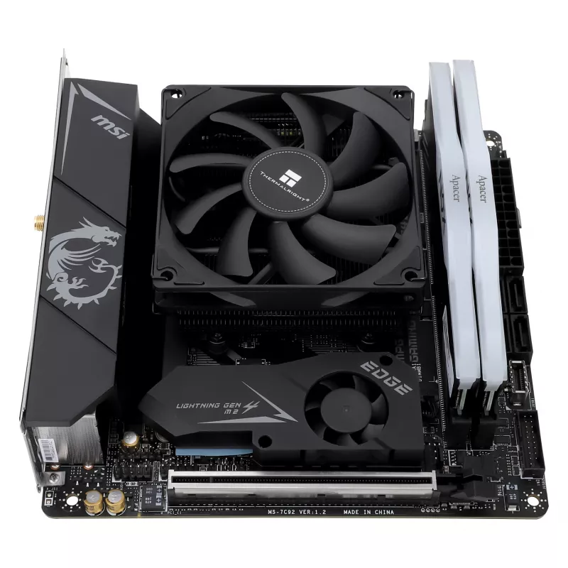 Thermalright AXP90-X36 Black Low Profile chladič CPU, 92mm PWM ventilátor, ITX, Intel & AMD
