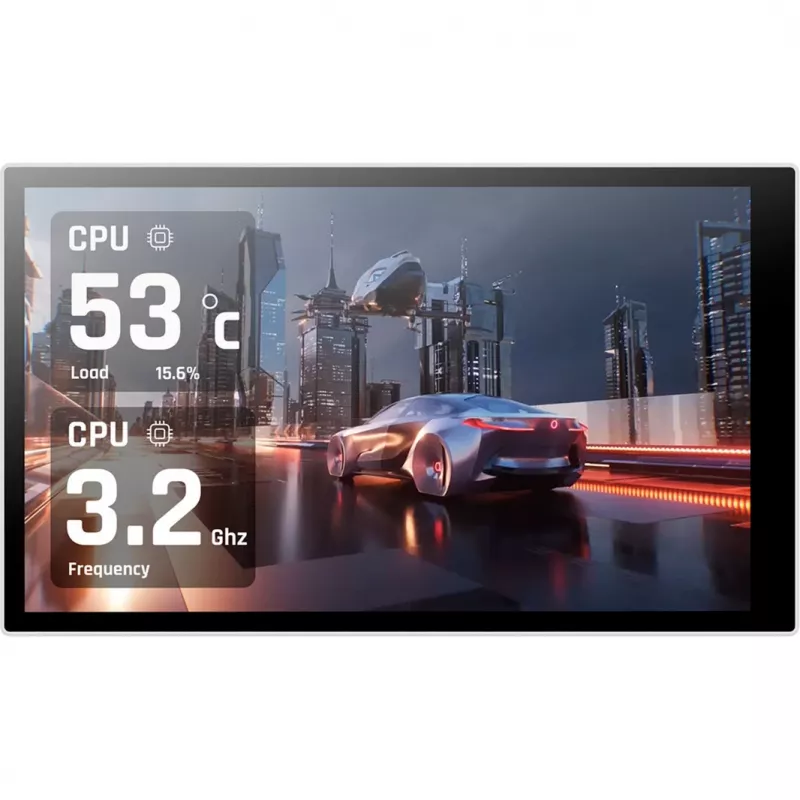 Thermaltake ST360 Ultra Snow 360 mm Vodné chladenie All-in-One, 7-palcový IPS LCD, biele