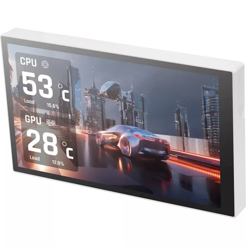 Thermaltake ST360 Ultra Snow 360 mm Vodné chladenie All-in-One, 7-palcový IPS LCD, biele