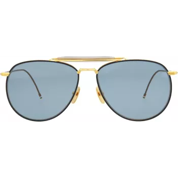 Thom Browne TB015LTDNVY62 unisex aviator slnečné okuliare Navy 62mm