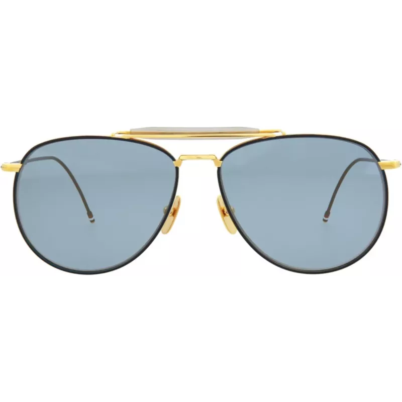 Thom Browne TB015LTDNVY62 unisex aviator slnečné okuliare Navy 62mm