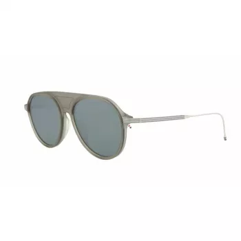 Thom Browne TB809BGRYSLV5 unisex slnečné okuliare - sivý rám, postriebrené zrkadlové sklá, 55/18/145 mm