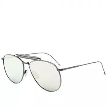 Thom Browne unisex TB015LTDBLKGR aviator slnečné okuliare 62/15/144 mm
