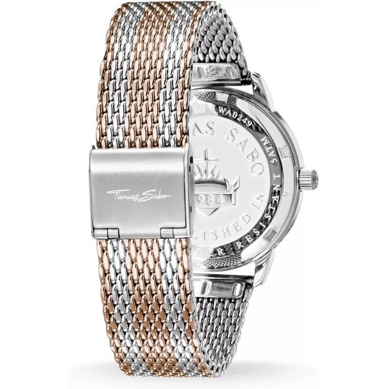 THOMAS SABO dámske hodinky WA02732832013 - quartz, oceľové, strieborný ciferník