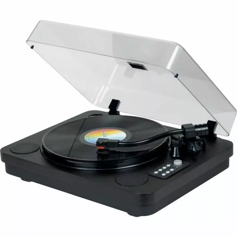 THOMSON TT650BT gramofón s vstavanými reproduktormi, nahrávanie na USB, čierny
