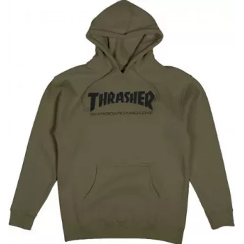 Thrasher Hoodie Skate Mag army zelená S