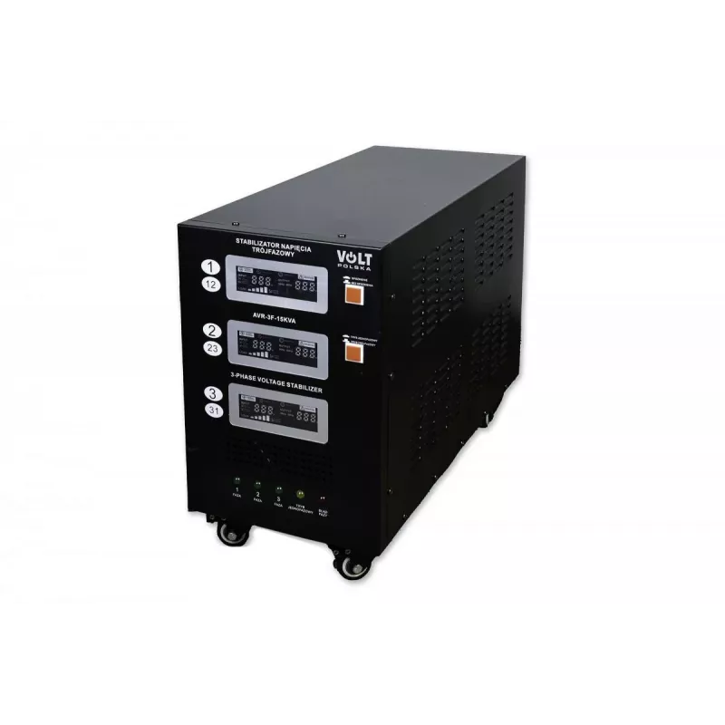 Trojfázový stabilizátor napätia Volt Polska AVR PRO 15000 3% SERVO 3-F