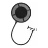 THRONMAX P1 dvojvrstvový nylonový sieťový pop filter s 350 mm husím krkom a univerzálnou skrutkovou svorkou, čierny