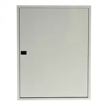 TIBOX AS424 rozvádzač na omietku, 585x750x115 mm, 4 rady x 24 modulov, interiér, priehľadné dvere, biela/sivá
