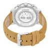 TIMBERLAND pánske analógové quartzové hodinky TDWGF0074901 – modrý ciferník, hnedý kožený remienok, 46mm