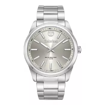 Timberland pánske analógové quartzové hodinky TDWGG0030001 45mm puzdro z nerezovej ocele hnedý kožený remienok