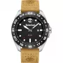 Timberland pánske analógové quartzové hodinky Henniker II 44mm puzdro z nehrdzavejúcej ocele hnedý kožený remienok TDWGB0029401