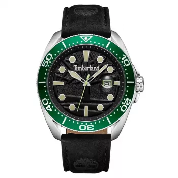 Timberland pánske Henniker quartz analógové hodinky TDWGB2230603 44 mm čierna nerezová oceľ koža