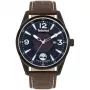 TIMBERLAND pánske hodinky TBL16004JYU03 43mm modrý ciferník hnedý kožený remienok