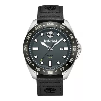TIMBERLAND pánske hodinky TDWGB0029402 Henniker II 44 mm hnedý kožený remienok čierny ciferník quartz