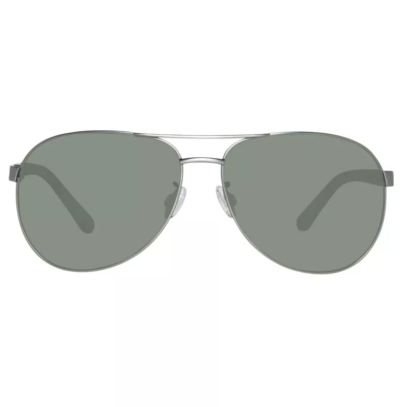 Timberland TB9086-6209D pánske polarizované slnečné okuliare - matne čierny rám, zelené šošovky