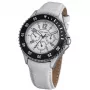 TIME FORCE dámske TF3300L02 40mm analógové quartzové hodinky biely kožený remienok
