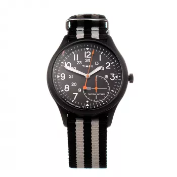 TIMEX Expedition North Field Post pánske mechanické hodinky s ručným naťahovaním 41mm puzdro z nerezovej ocele čierny ciferník hnedý kožený remienok TW2V10600LG