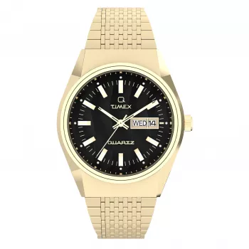 Timex Expedition North Field Post Solar 42mm pánske hodinky - čierny ciferník, hnedý kožený remienok, solárny quartz