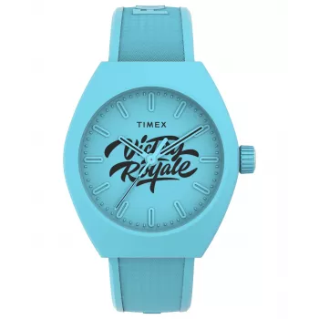 TIMEX pánske poľné náramkové hodinky TW2W96900 40mm quartz analógové hnedý kožený remienok čierny ciferník