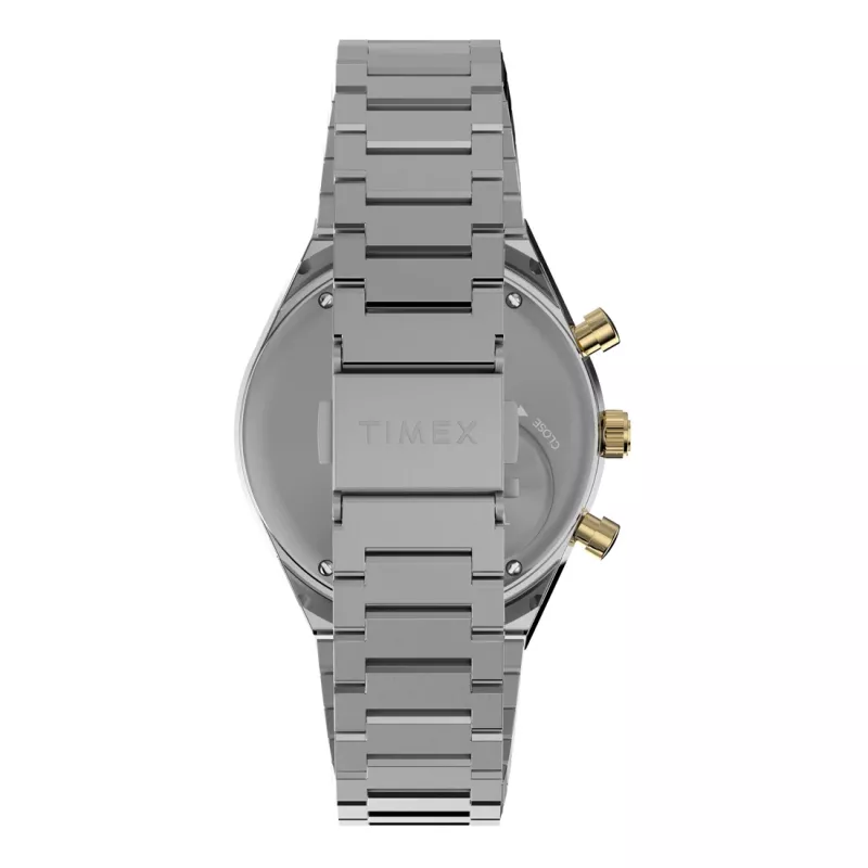 Timex pánske TW2W64200 quartz hodinky s hnedým koženým remienkom a čiernym ciferníkom, 40 mm
