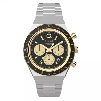 Timex pánske TW2W64200 quartz hodinky s hnedým koženým remienkom a čiernym ciferníkom, 40 mm