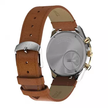 Timex TW2W64400 pánske poľné náramkové hodinky 42mm čierny ciferník hnedý kožený remienok