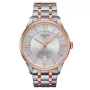 TISSOT T-Classic Chemin des Tourelles pánske automatické hodinky 42 mm nerezová oceľ s PVD ružového zlata