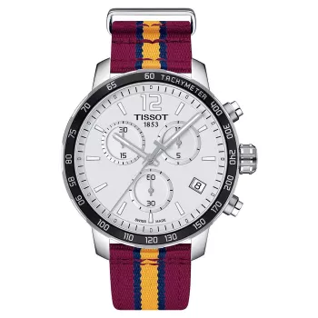 TISSOT T-Sport Quickster chronograph pánske hodinky 42mm čierny ciferník NATO remienok T0954171707