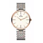 TITONI Airmaster pánske hodinky TQ52718SRG606 37mm Swiss Quartz strieborný ciferník hnedý kožený remienok