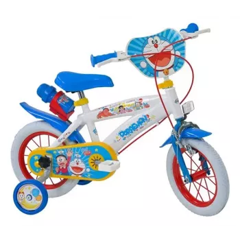 Toimsa Doraemon 12 detský bicykel - 12 palcové kolesá, oceľový rám, modrá/biela