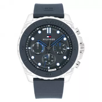 Tommy Hilfiger pánske 1710687 analógové quartz hodinky 48 mm nerezová oceľ modrý ciferník