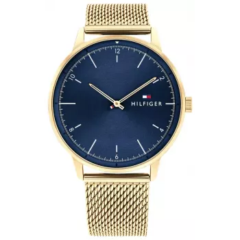 Tommy Hilfiger pánske 1791877 analógové quartz hodinky 43mm ušľachtilá oceľ modrý ciferník