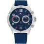 Tommy Hilfiger pánske 1792027 analógové quartz hodinky 44mm modrý ciferník strieborná ušľachtilá oceľ