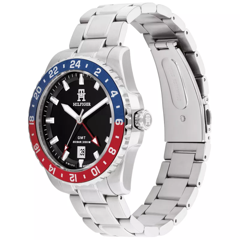 Tommy Hilfiger pánske 1792131 analógové quartz hodinky 42mm modrý ciferník hnedá koža