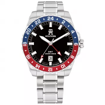 Tommy Hilfiger pánske 1792131 analógové quartz hodinky 42mm modrý ciferník hnedá koža