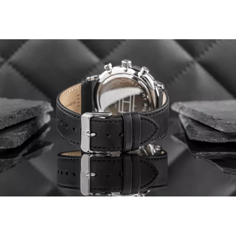 Tommy Hilfiger pánske Damon quartzové nerezové hodinky 40 mm modrý ciferník 1710565