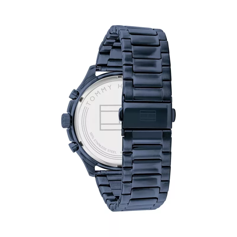 Tommy Hilfiger pánske Damon quartzové hodinky 1791853 44 mm modrý silikón